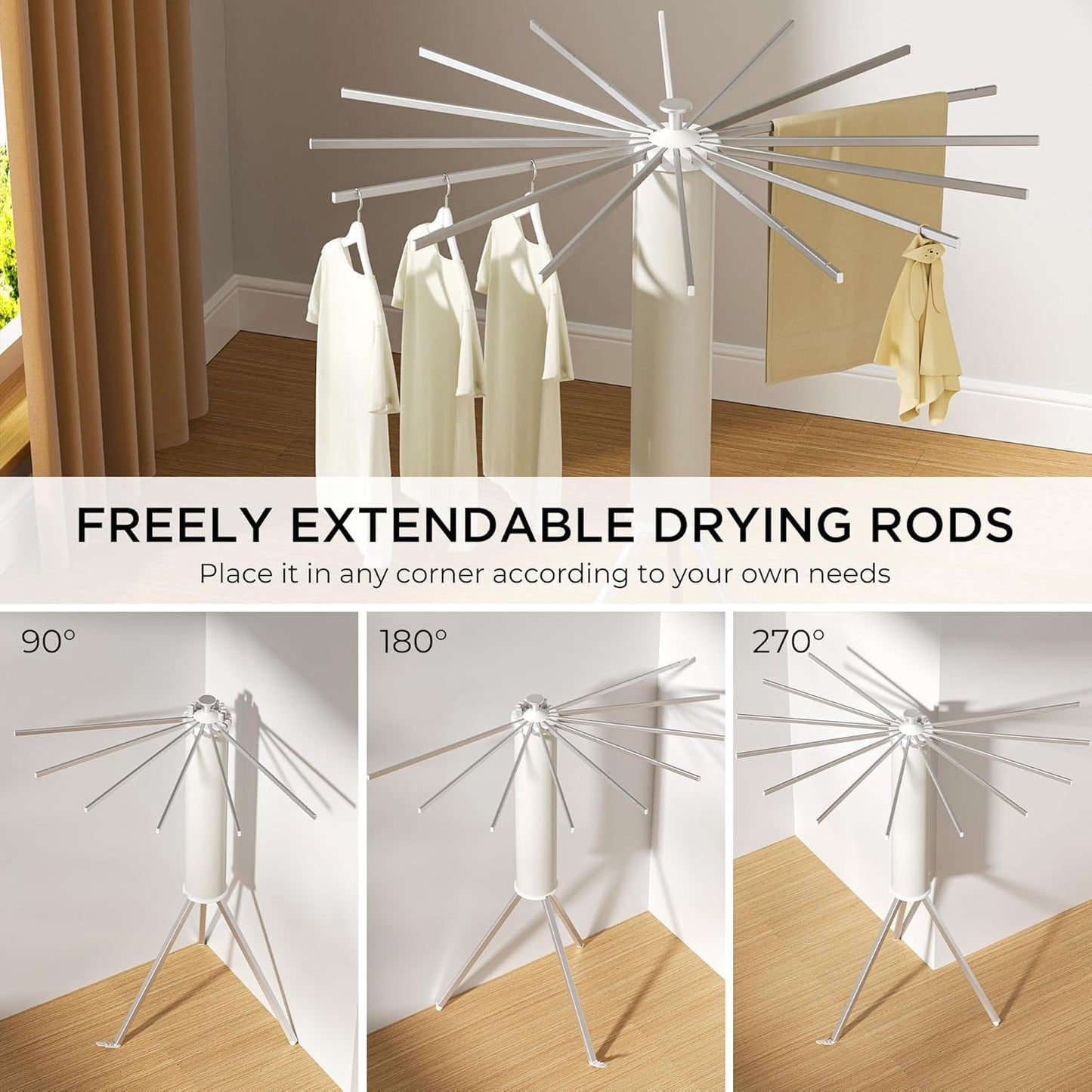 Foldable Clothes Drying Stand