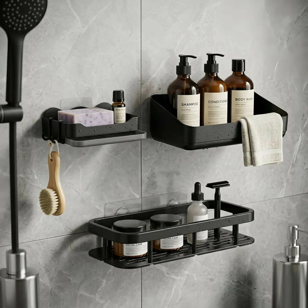 Wall Mounted Bathroom Storage Rack – Space-Saving & Rust-Resistant