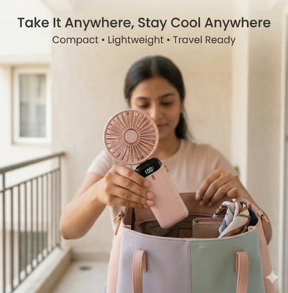 PocketFan™ – Portable Fan | Foldable Design • Lightweight | Easy Cooling Anywhere, Anytime