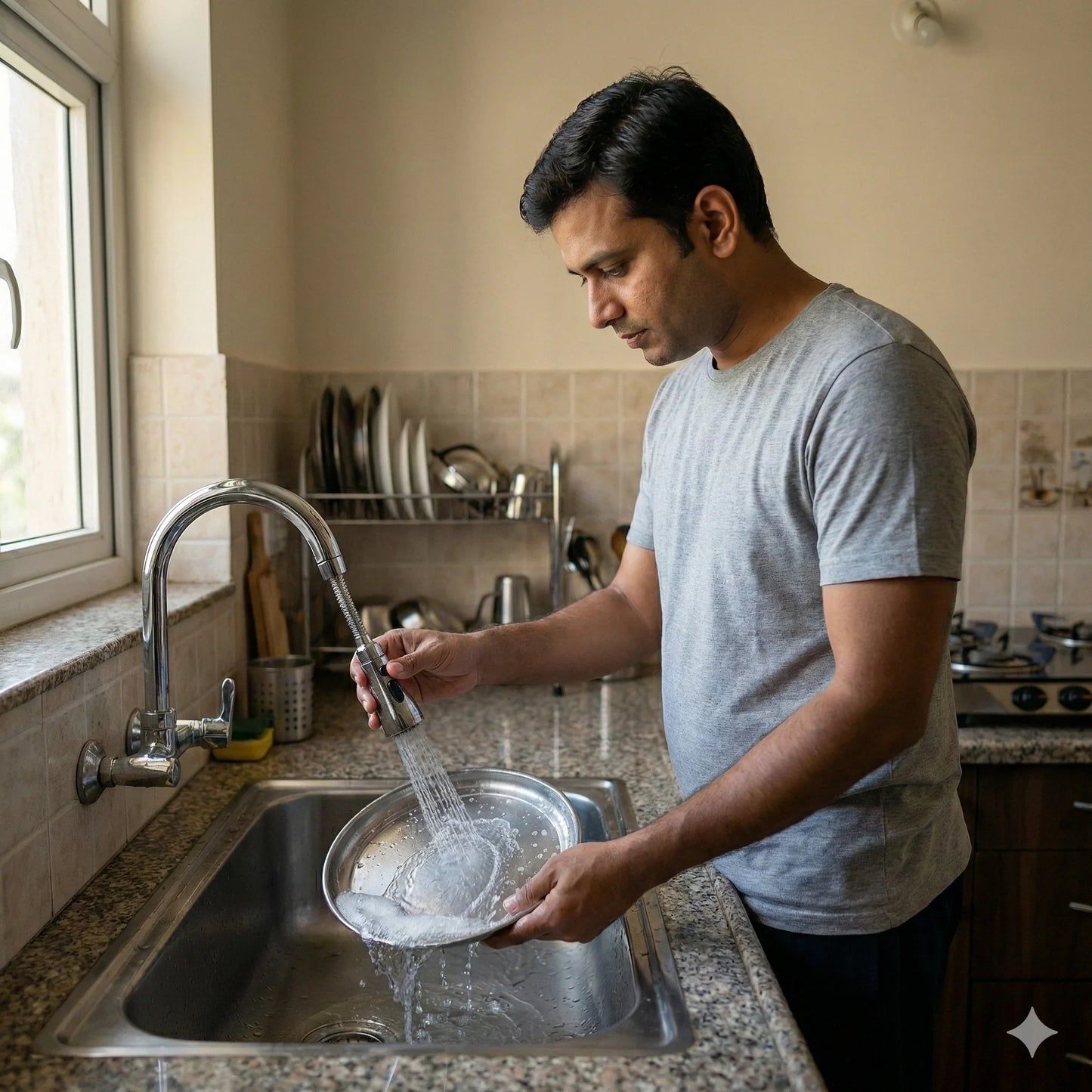 TapTwist™ – Flexible Tap Extension | Rotate, Rinse & Save Water | Easy Fit for Any Sink