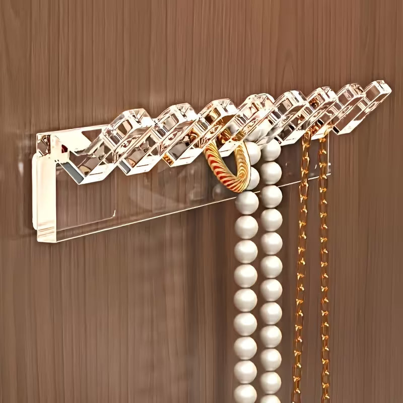 Transparent Acrylic Wall Mounted Jewelry Organizer