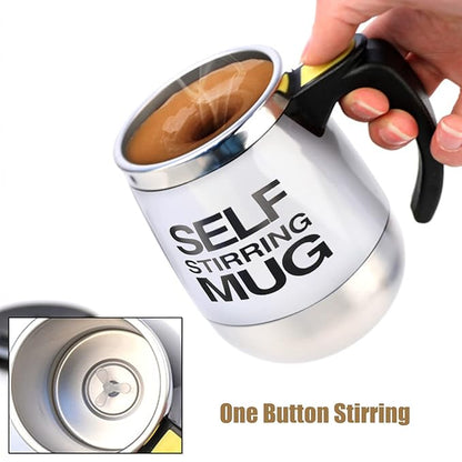 Self Stirring Mug wi Lid Au ATIC Stirring Coffee Cup