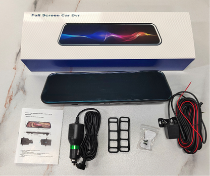 Dual Lens Dash Cam Mirror with GPS