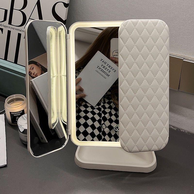 Multifold LED Makeup Mirror (1x/2x/3x)