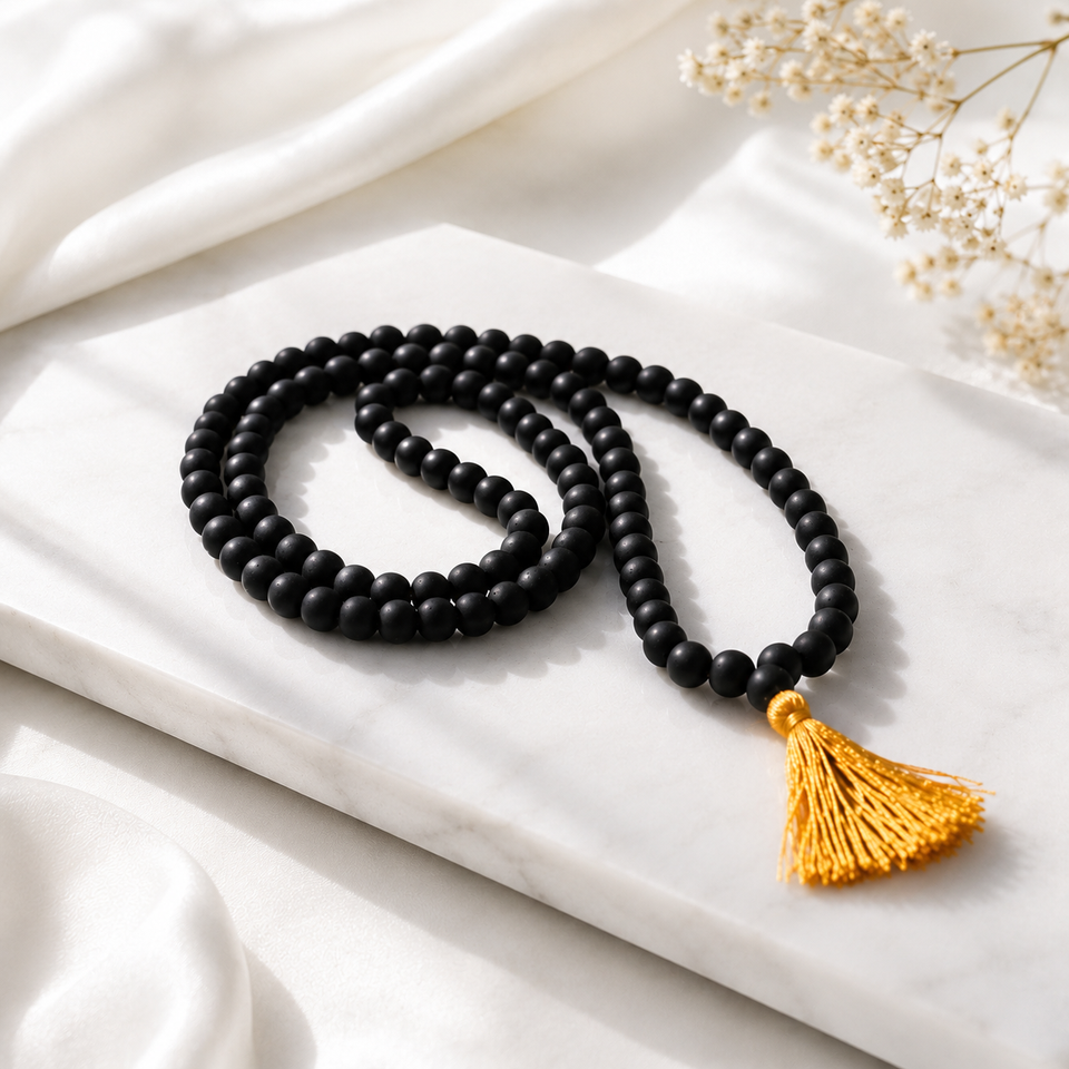 Natural Unpolished Karungali Mala
