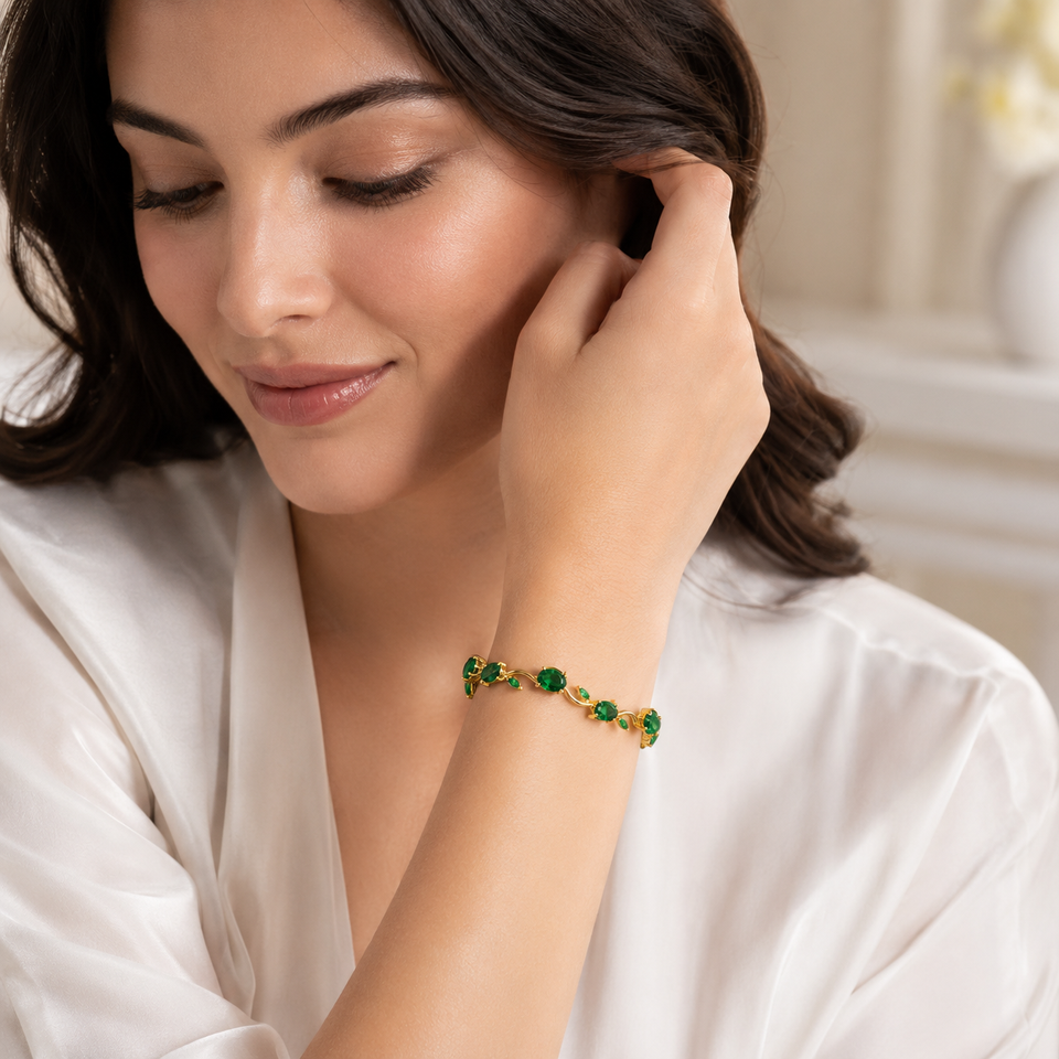 Green Tulip Bracelet