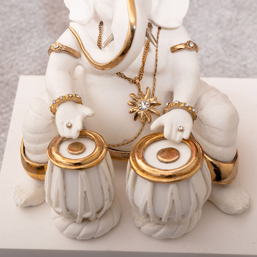 Tabla Ganesh Idol in Divine Rhythm