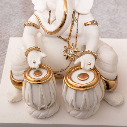 Tabla Ganesh Idol in Divine Rhythm