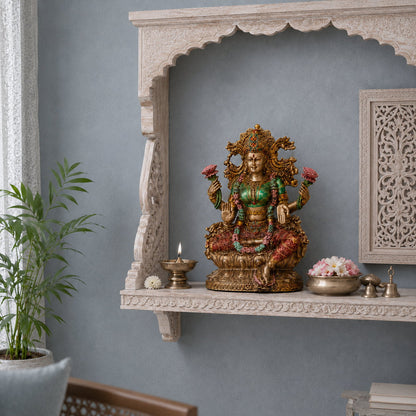 Goddess Lakshmi Maa Antique Murti - 10 Inch