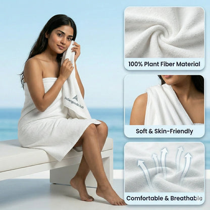 TravelTowel™ – Compressed Cotton Towels | Disposable & Skin-Safe | Perfect for Trips & Outdoors