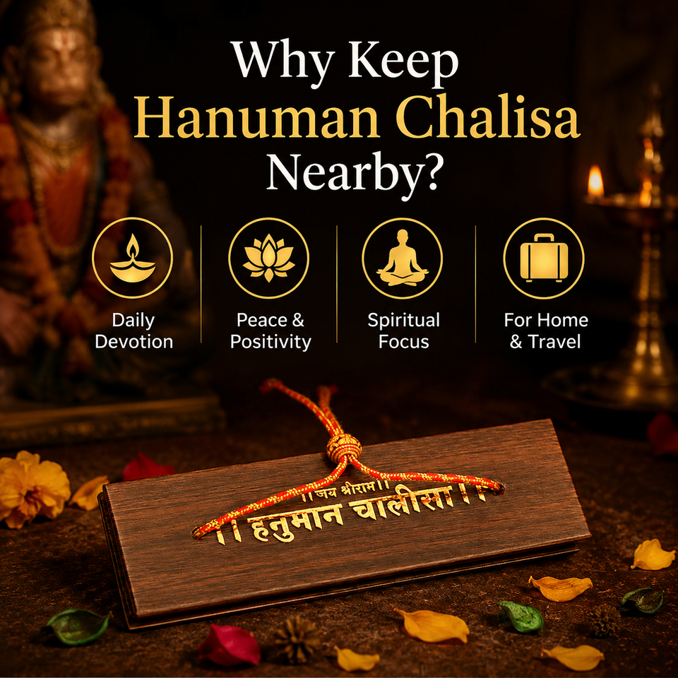 Miniature Wooden Hanuman Chalisa Book  (1.8 inches)