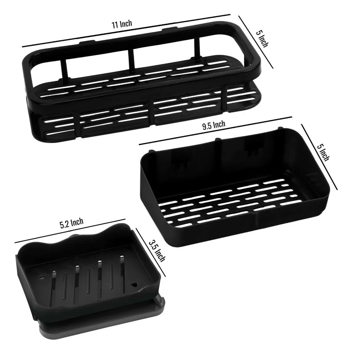 Wall Mounted Bathroom Storage Rack – Space-Saving & Rust-Resistant
