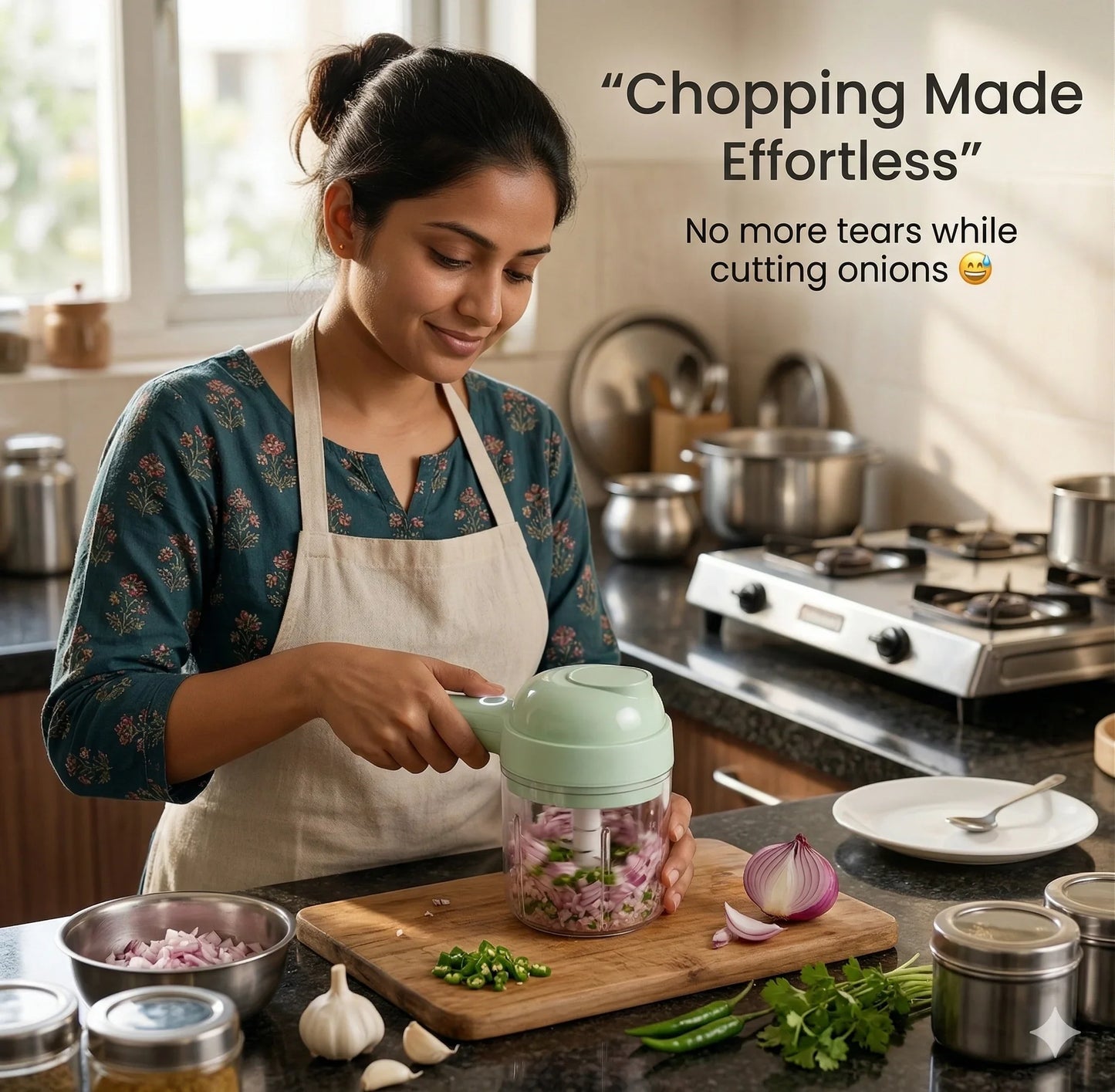 ElectricChopper™ – Portable Electric Chopper | Powerful Blades | Mess-Free Cooking