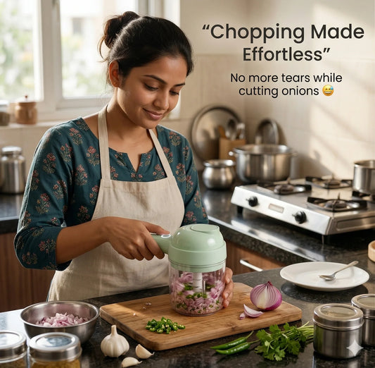 ElectricChopper™ – Portable Electric Chopper | Powerful Blades | Mess-Free Cooking