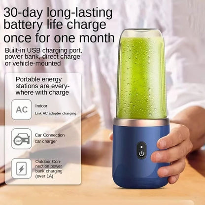 Premium Quality Portable USB Rechargeable Blender | Smoothie, Shake & Juice Maker for Home, Gym & Travel