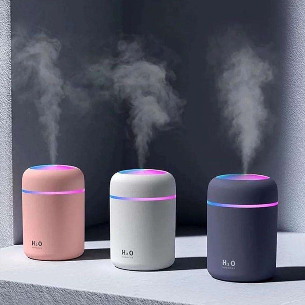 H2O Humidifier – Portable Mini Air Diffuser with LED Night Light