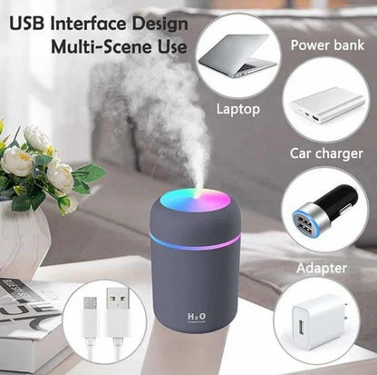 H2O Humidifier – Portable Mini Air Diffuser with LED Night Light