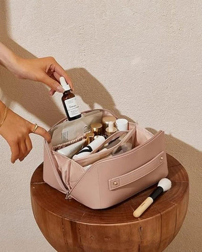 Premium Travel Cosmetic Pouch – Portable Makeup & Toiletry Organizer Bag