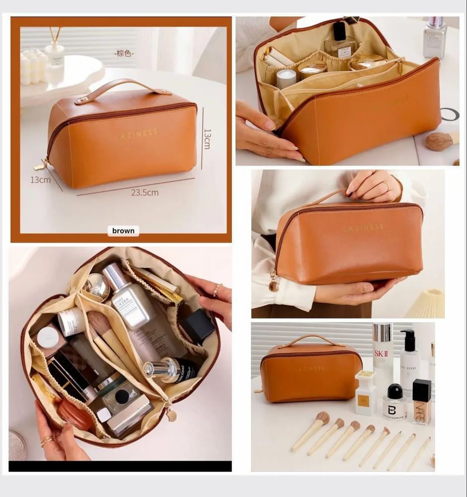 Premium Travel Cosmetic Pouch – Portable Makeup & Toiletry Organizer Bag