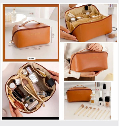 Premium Travel Cosmetic Pouch – Portable Makeup & Toiletry Organizer Bag