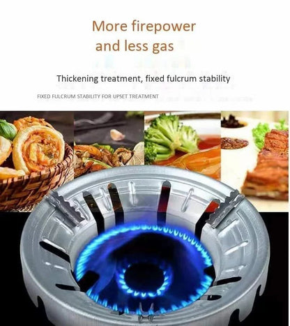 Premium Stainless Steel Gas Saver Ring | Stove Flame Guard Stand for Gas Burner | LPG Saving & Utensil Support Ring