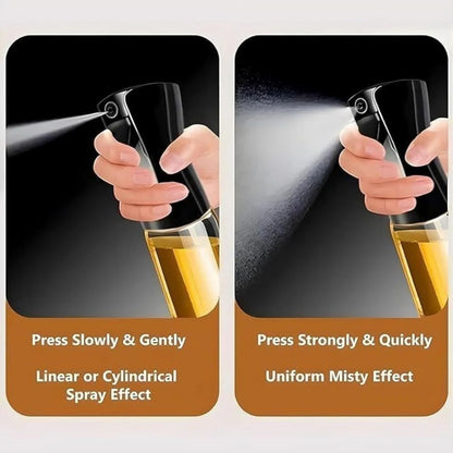 Premium Glass Oil Sprayer Bottle for Cooking | Refillable Olive Oil Dispenser with Plastic Head for Kitchen, Air Fryer & BBQ