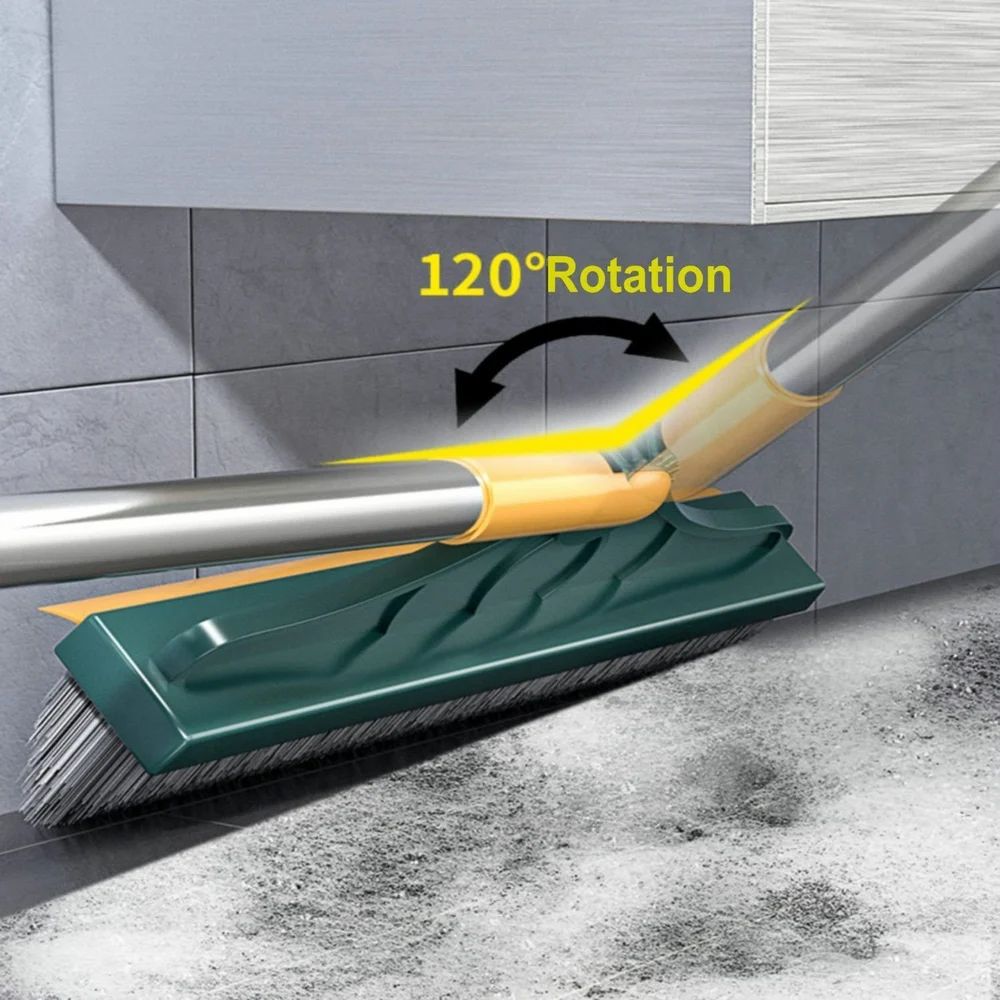 2-in-1 Multipurpose Cleaning Brush with Wiper — The Ultimate Dual-Action Cleaning Tool for Home