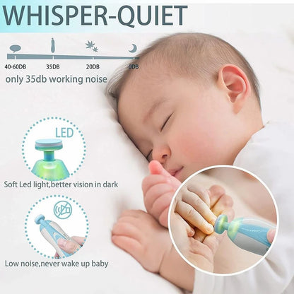 Electric Baby Nail Trimmer Set – Safe, Silent & Multifunctional Grooming Kit for Babies and Parents