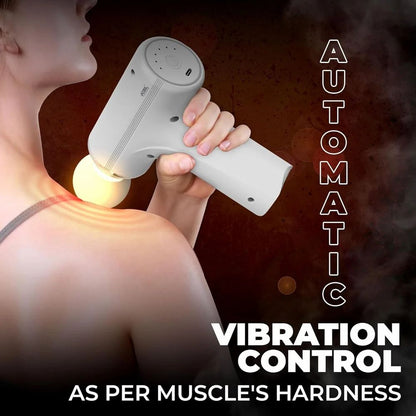 Massage Gun – Deep Tissue Muscle Relaxation with 4 Interchangeable Heads