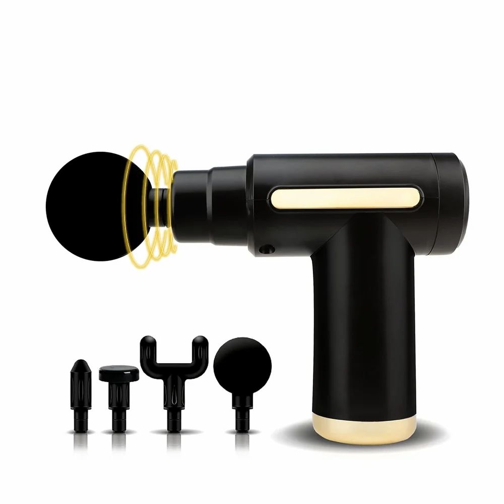 Massage Gun – Deep Tissue Muscle Relaxation with 4 Interchangeable Heads