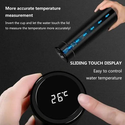 Smart LED Temperature Display Flask | Vacuum Insulated Stainless Steel Hot & Cold Bottle (500ml)