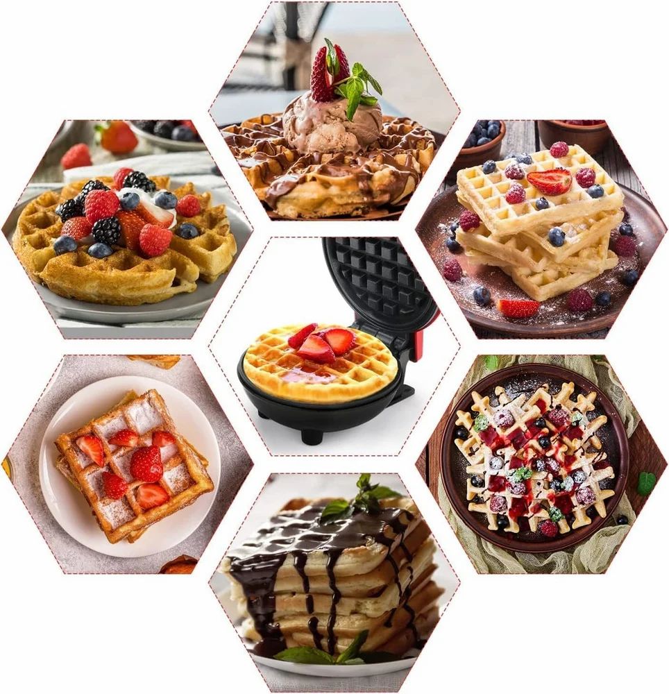 Waffle Maker Machine – Non-Stick Mini Electric Waffle Maker for Home & Kitchen