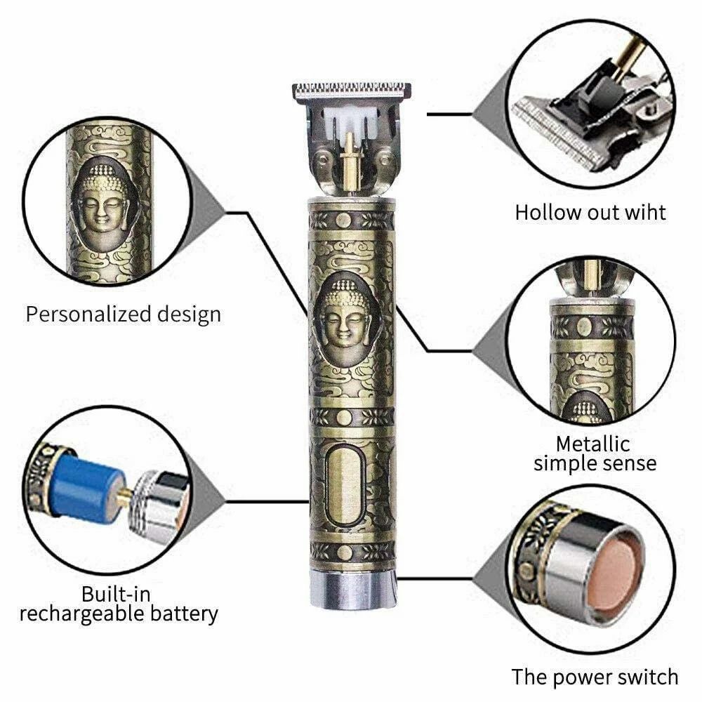 Professional Vintage Hair Trimmer with FREE Microfiber Cleaning Cloth