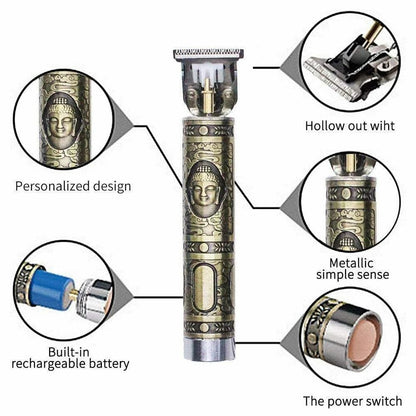 Professional Vintage Hair Trimmer with FREE Microfiber Cleaning Cloth
