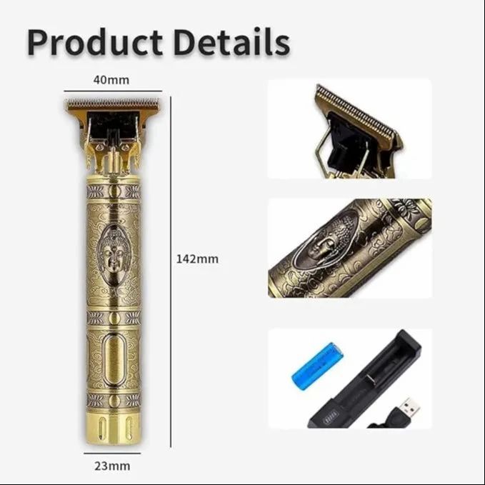 Professional Vintage Hair Trimmer with FREE Microfiber Cleaning Cloth