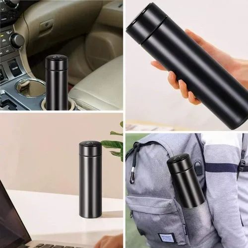 Smart LED Temperature Display Flask | Vacuum Insulated Stainless Steel Hot & Cold Bottle (500ml)