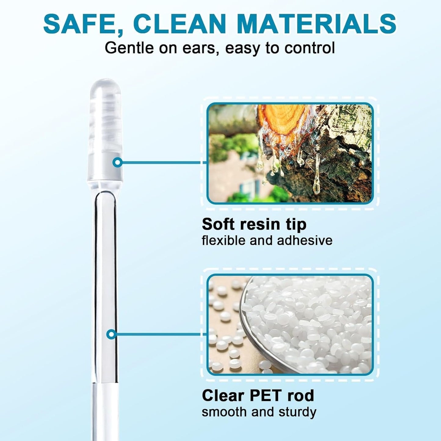 Reusable Silicone Ear Cleaning Sticks with Storage Case