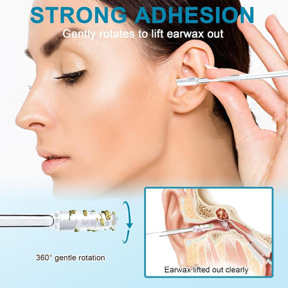 Reusable Silicone Ear Cleaning Sticks with Storage Case