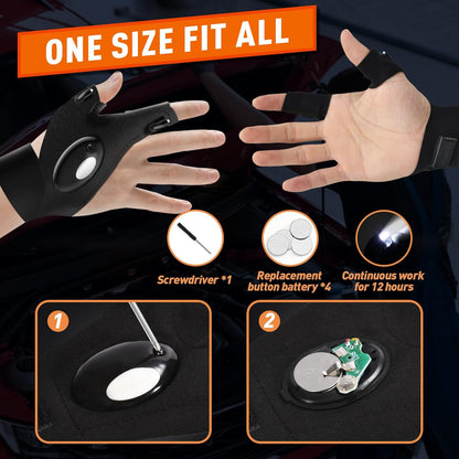 LED Flashlight Gloves