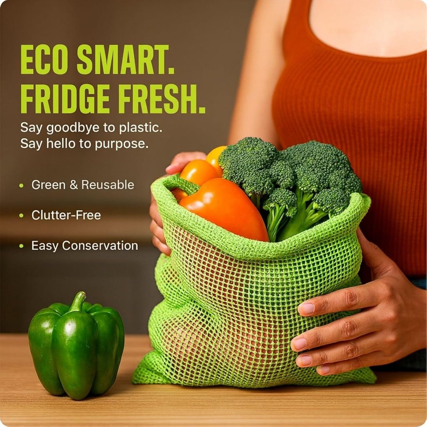 EcoFresh Cotton Vegetable Bags