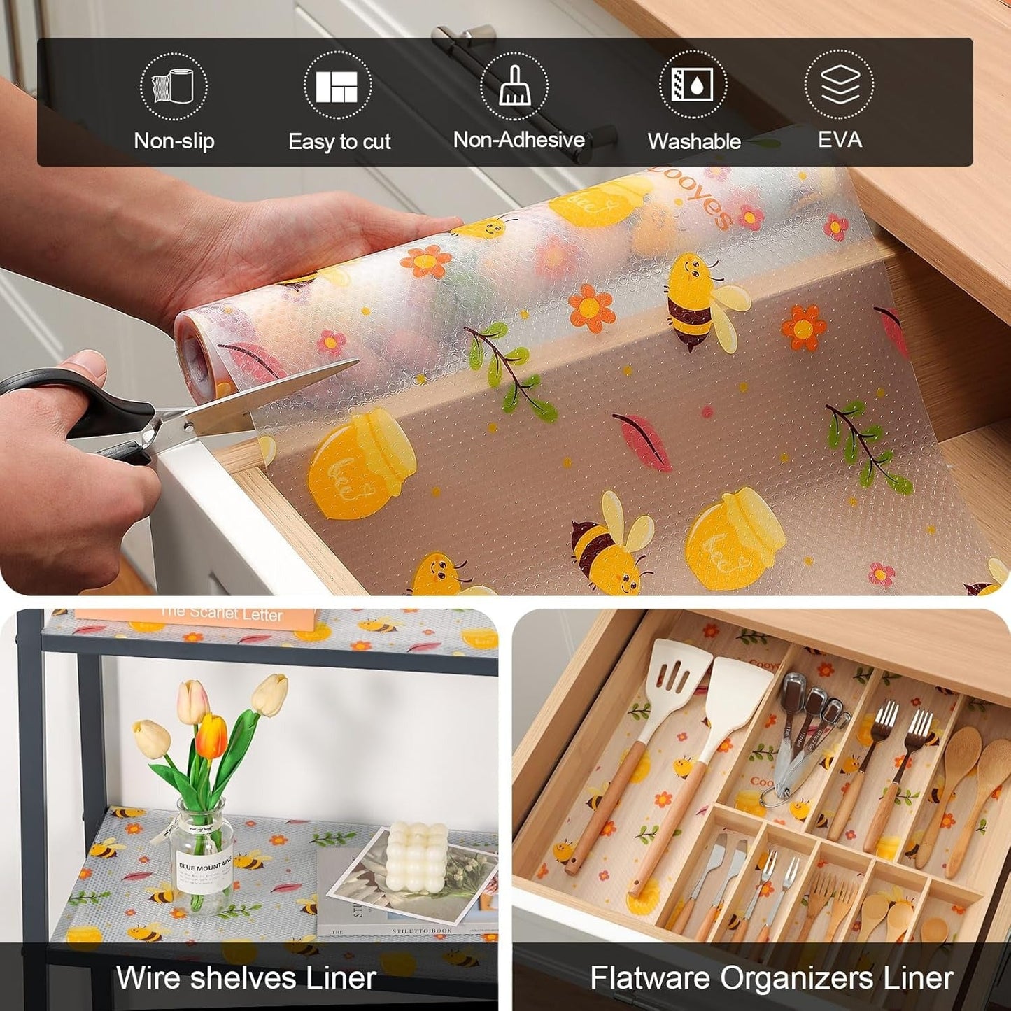 Anti-Slip Waterproof Cabinet & Drawer Liner (125*45 CMS)