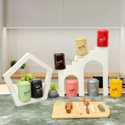 Kitchen Storage Jars for Spices, Seasonings (Set of 8 Pcs)