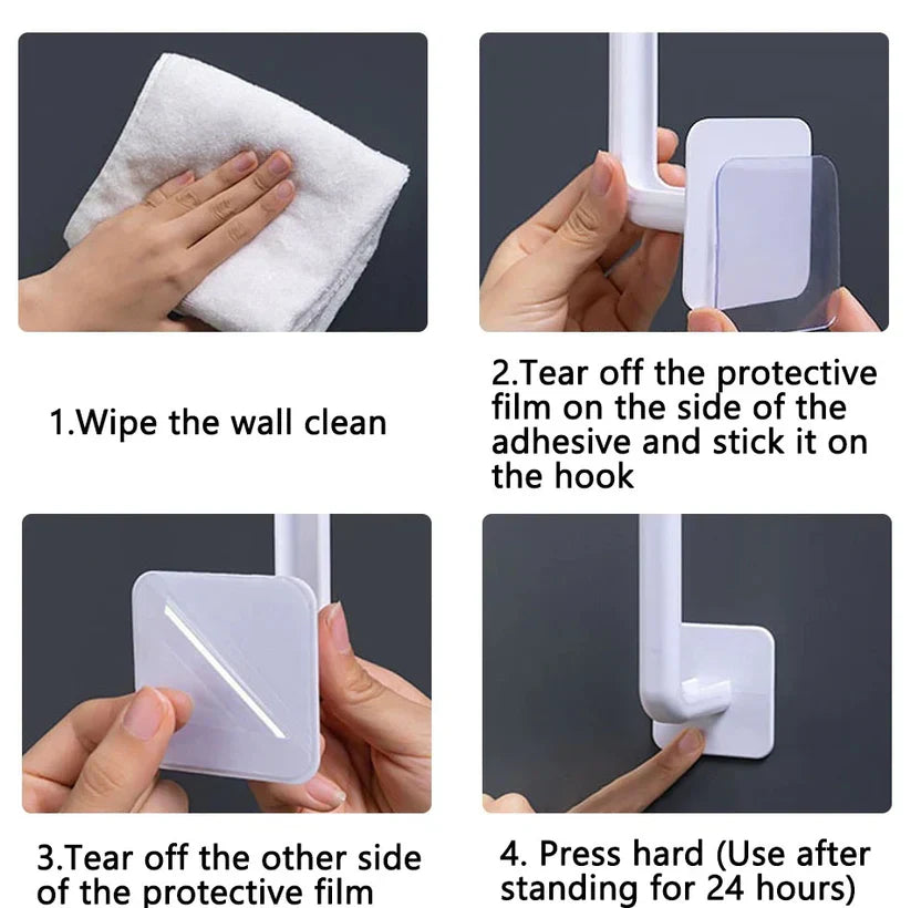 Premium Adhesive Wall Hook for Bathroom Kitchen Bedroom