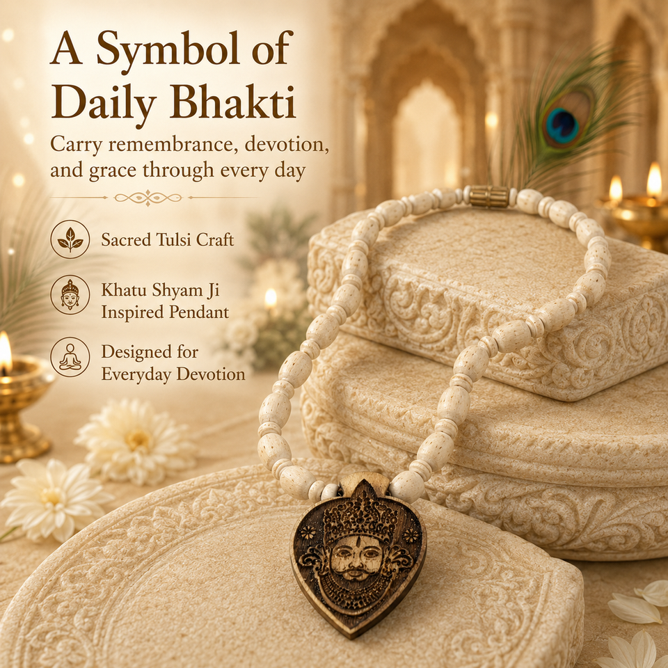 Khatu Shyam Ji Pendant Tulsi Mala