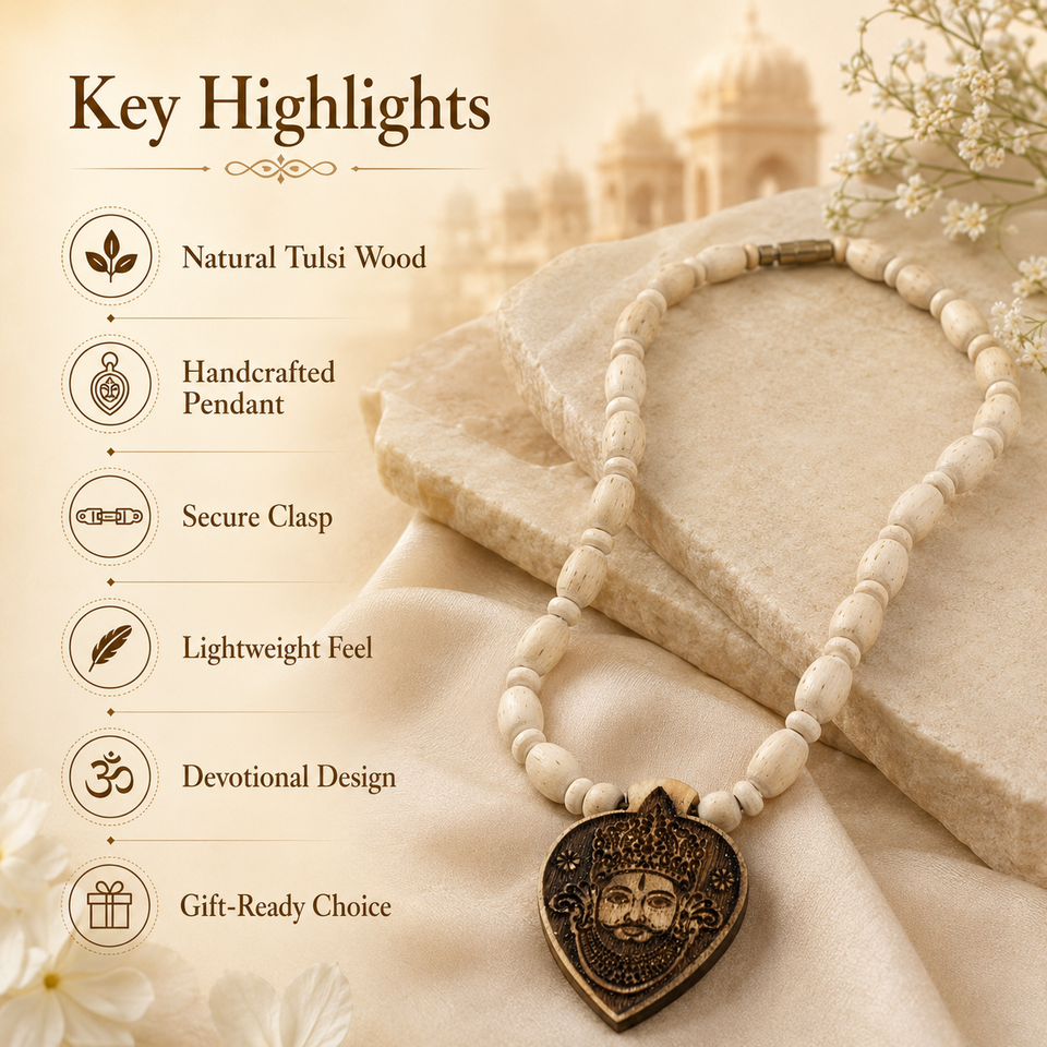 Khatu Shyam Ji Pendant Tulsi Mala