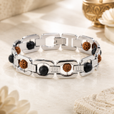 5 Mukhi Rudraksha & Karungali Bracelet