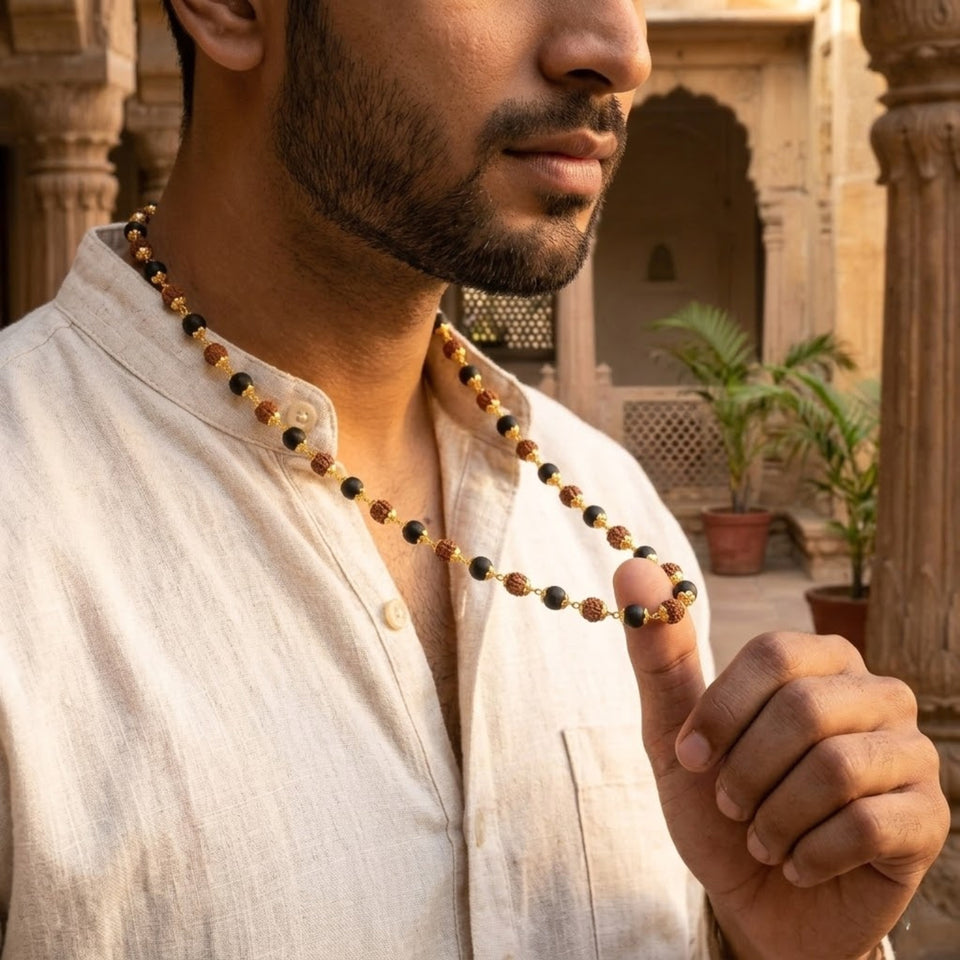 Kirtimukh & Karungali Rudraksha Beads Combo