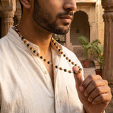 Karungali Mala With Rudraksha Beads (Gold Plated)