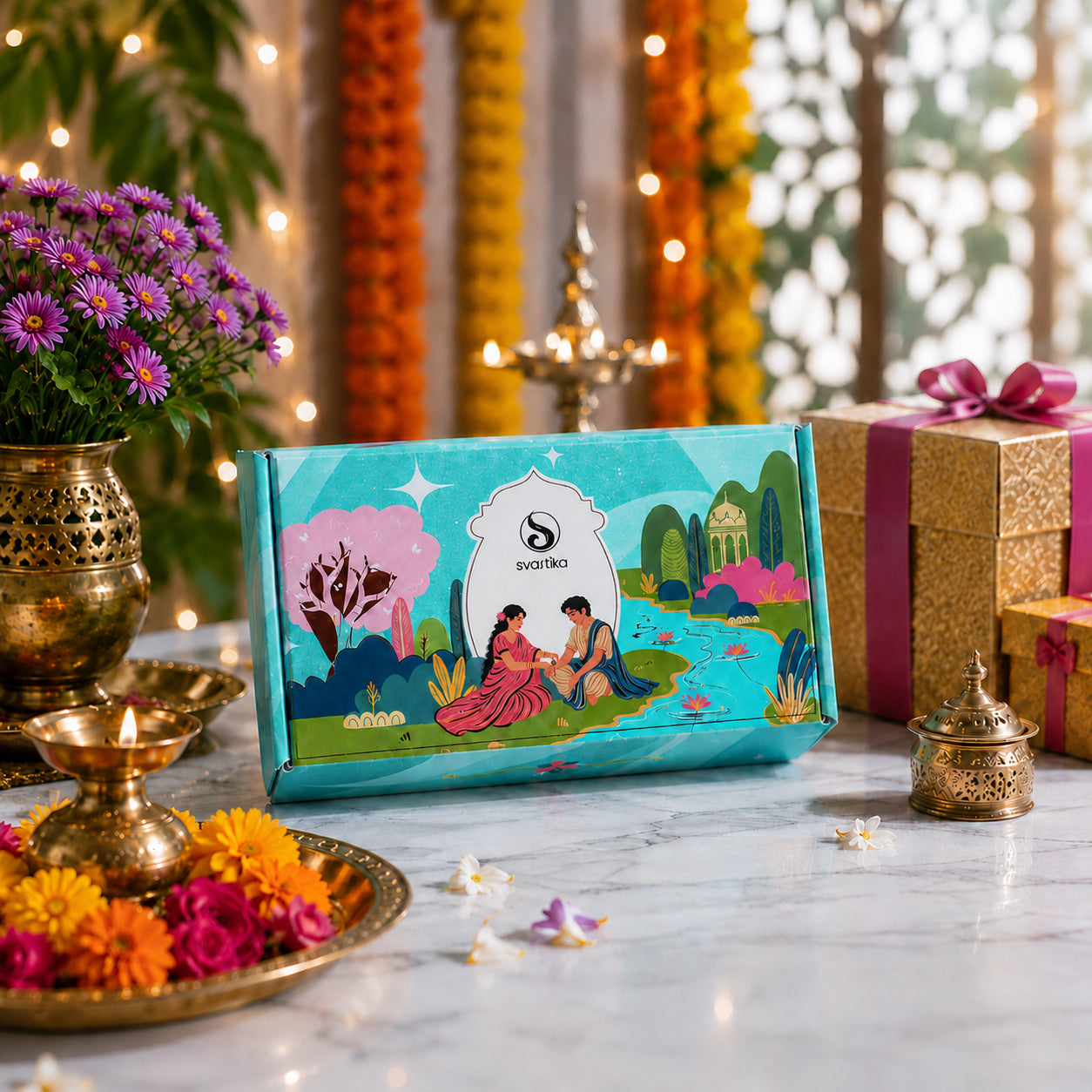 Katha - Rakhi Gift Hamper for Brother | Set of 9 Meaningful Gifts