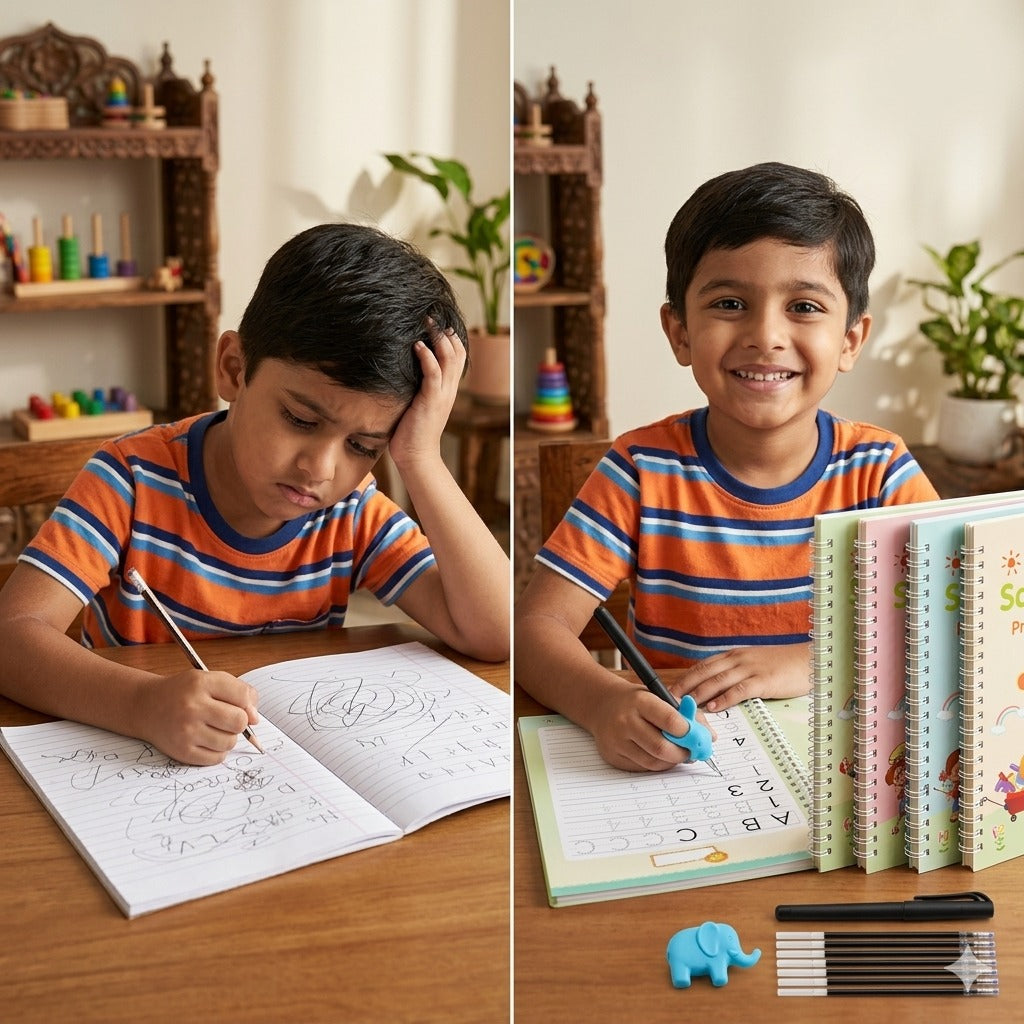 Magic Practice Copybook (4 Book + 10 Refill)